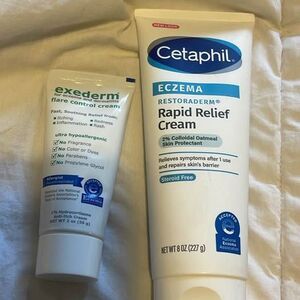 Cetaphil eczema rapid relief cream & exederm flare control cream